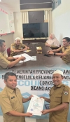 Sekretariat MP-PKD BPKPD Sulbar Serah Terima Pengembalian Jaminan Penyelesaian Kerugian Daerah ASN Non Bendahara