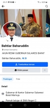 Akun Palsu Pj Gubernur Sulbar Beredar, Warga Diminta Waspada